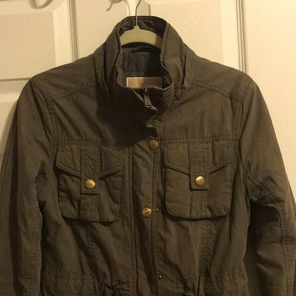 Michael Kors Army Green Lightweight Parka